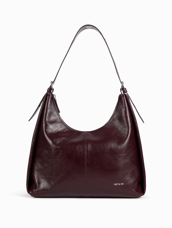 NAT & NIN Sac à main Tina Aubergine