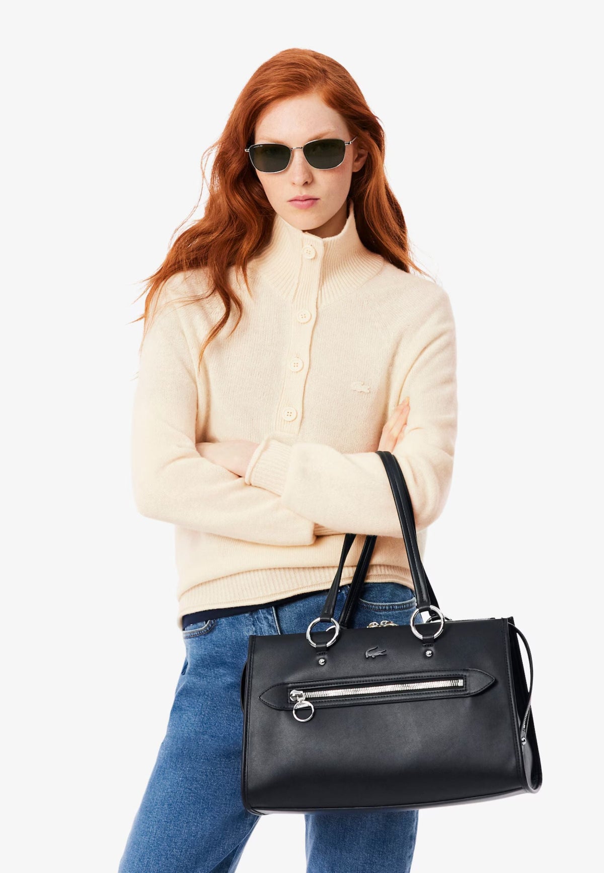 Noir - LACOSTE Sac à main moyen Celys