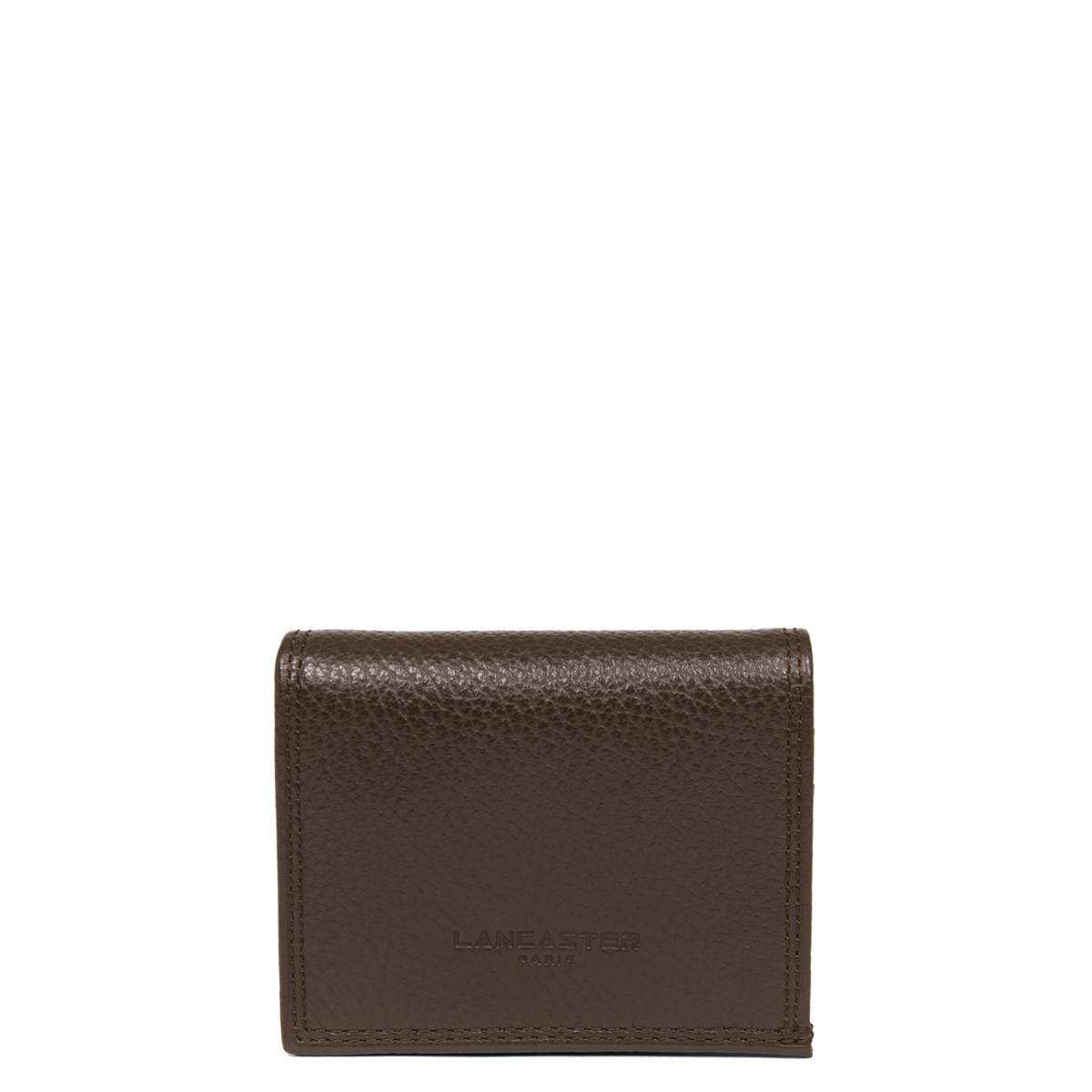 Marron - Lancaster Porte-monnaie à rabat avec pression Milano Gentlemen