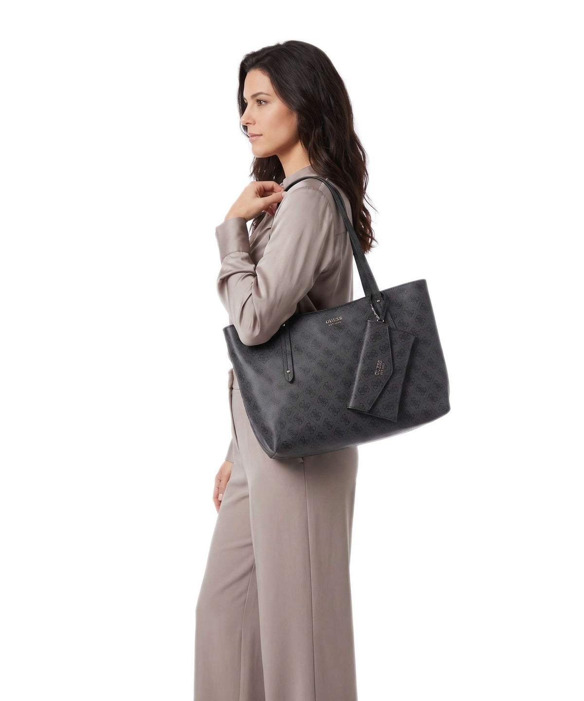 Gris foncé - GUESS Brenton Top Zip