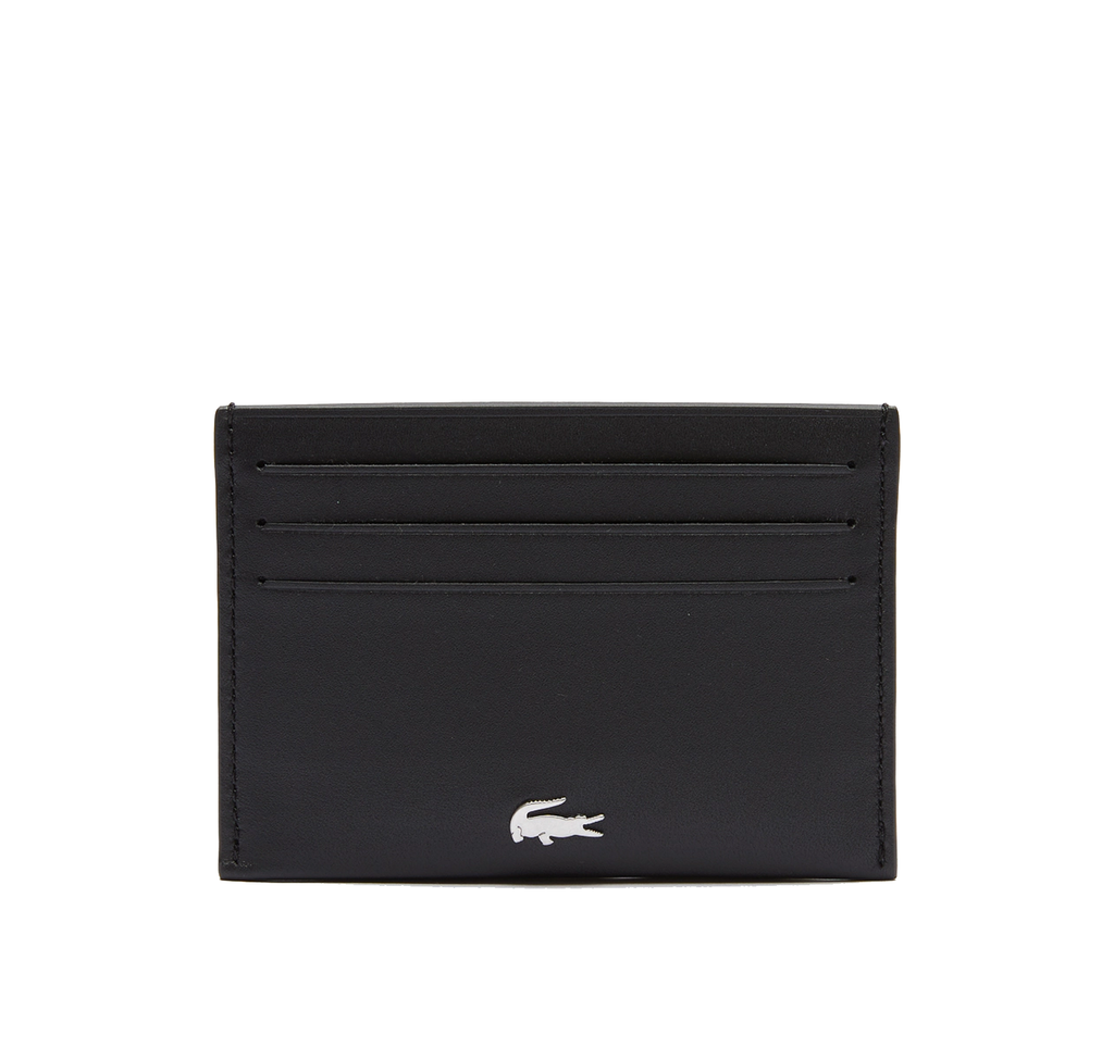Noir - LACOSTE Porte-cartes Fitzgerald en cuir