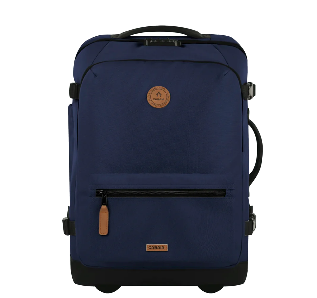 Valise souple Cabaïa 2 roues Small Reykjavik, bleu, vue de face
