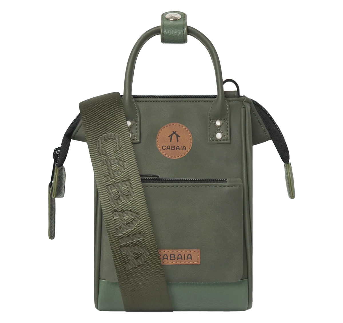 Nano Bag Cabaïa Busan, kaki, vue de face