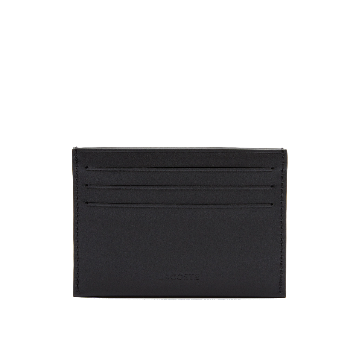 Noir - LACOSTE Porte-cartes Fitzgerald en cuir