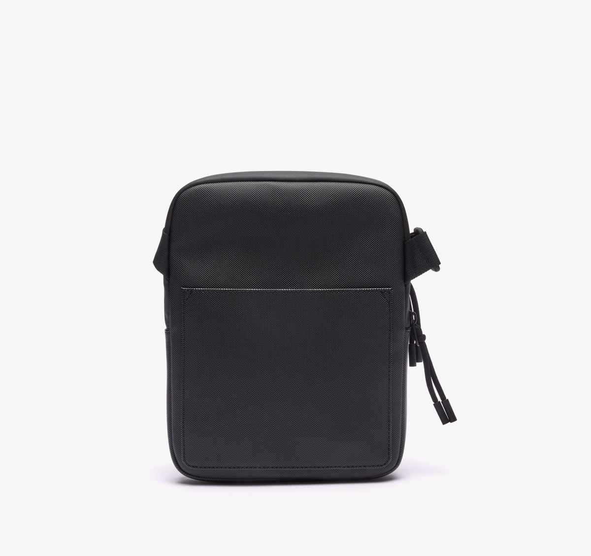 Noir - LACOSTE Sacoche Medium zippée LCST croisée en petit piqué