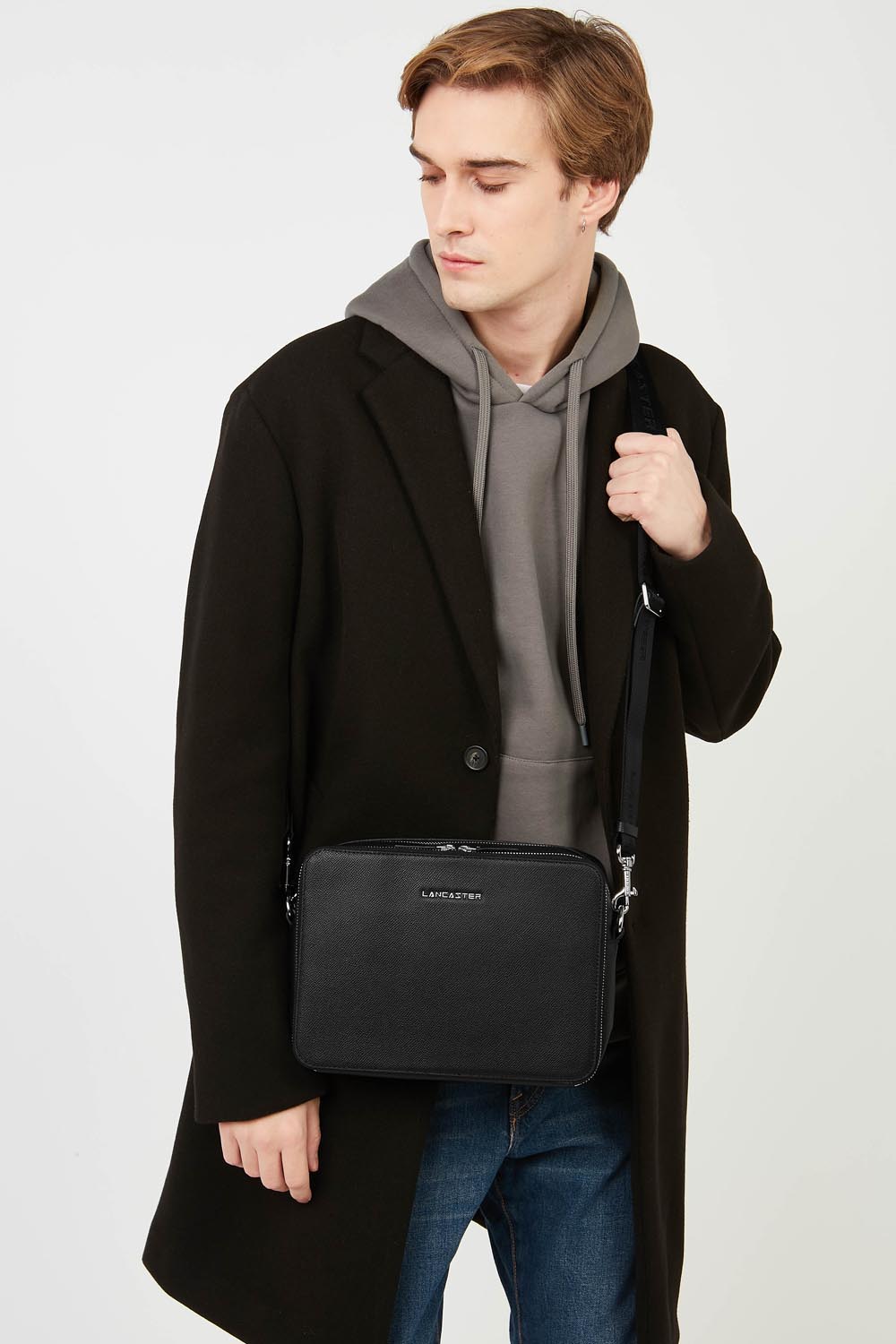 Noir - LANCASTER Sacoche trotteur Delphino Lucas