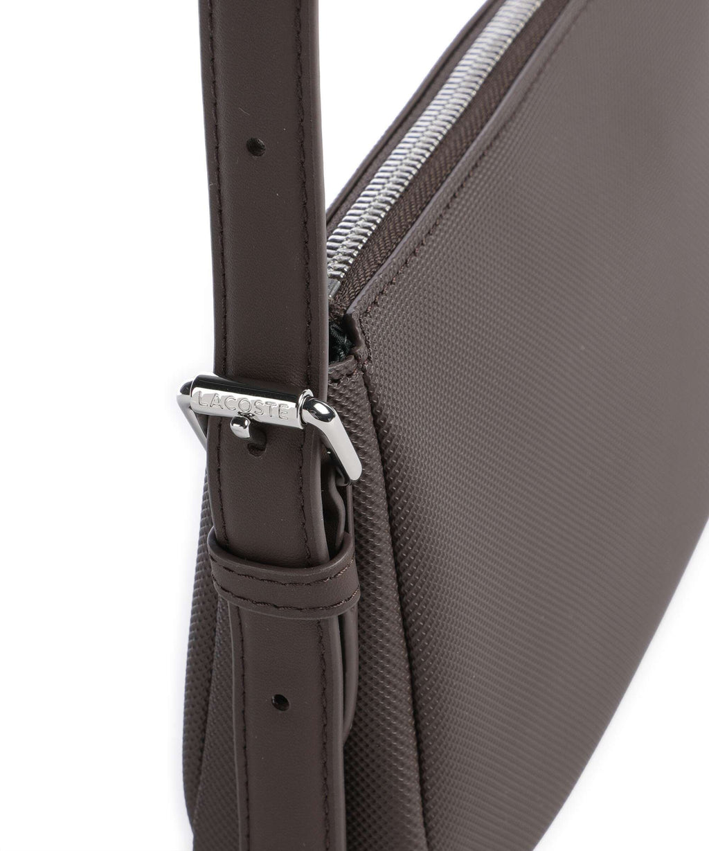 Marron foncé - LACOSTE Sac porté épaule Daily City