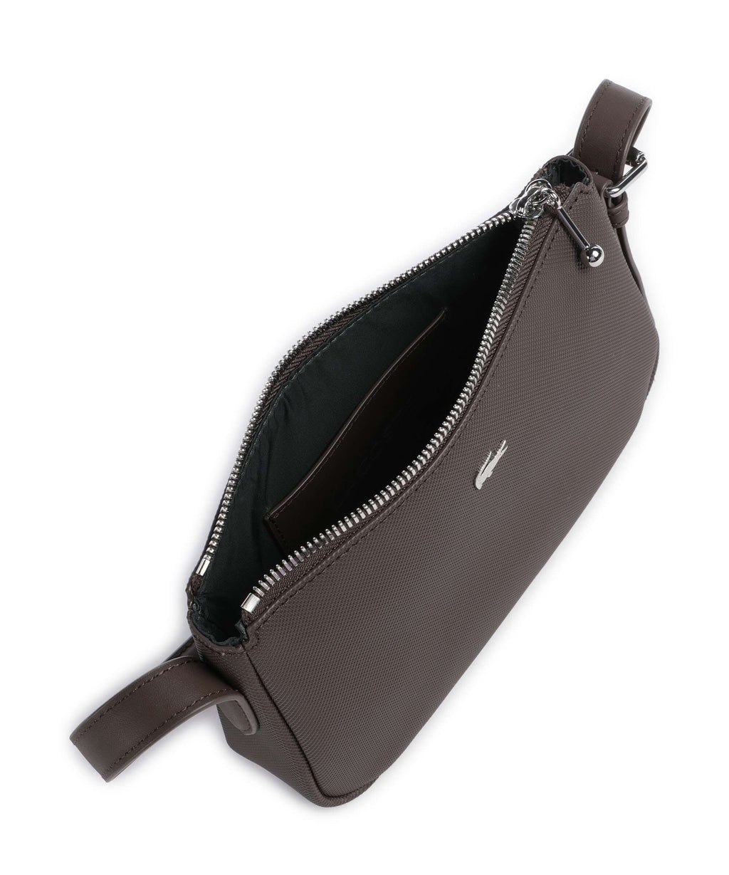 Marron foncé - LACOSTE Sac porté épaule Daily City