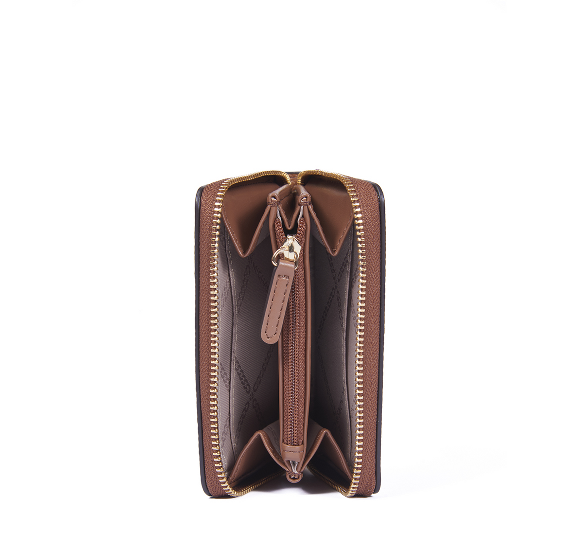 MICHAEL KORS Petit porte-cartes entièrement zippé Jet Set à logo Signature