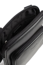 Noir - HEXAGONA Sacoche cuir de vachette