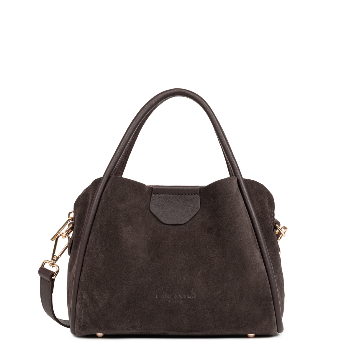 Marron - LANCASTER Petit sac à main Suède Ida