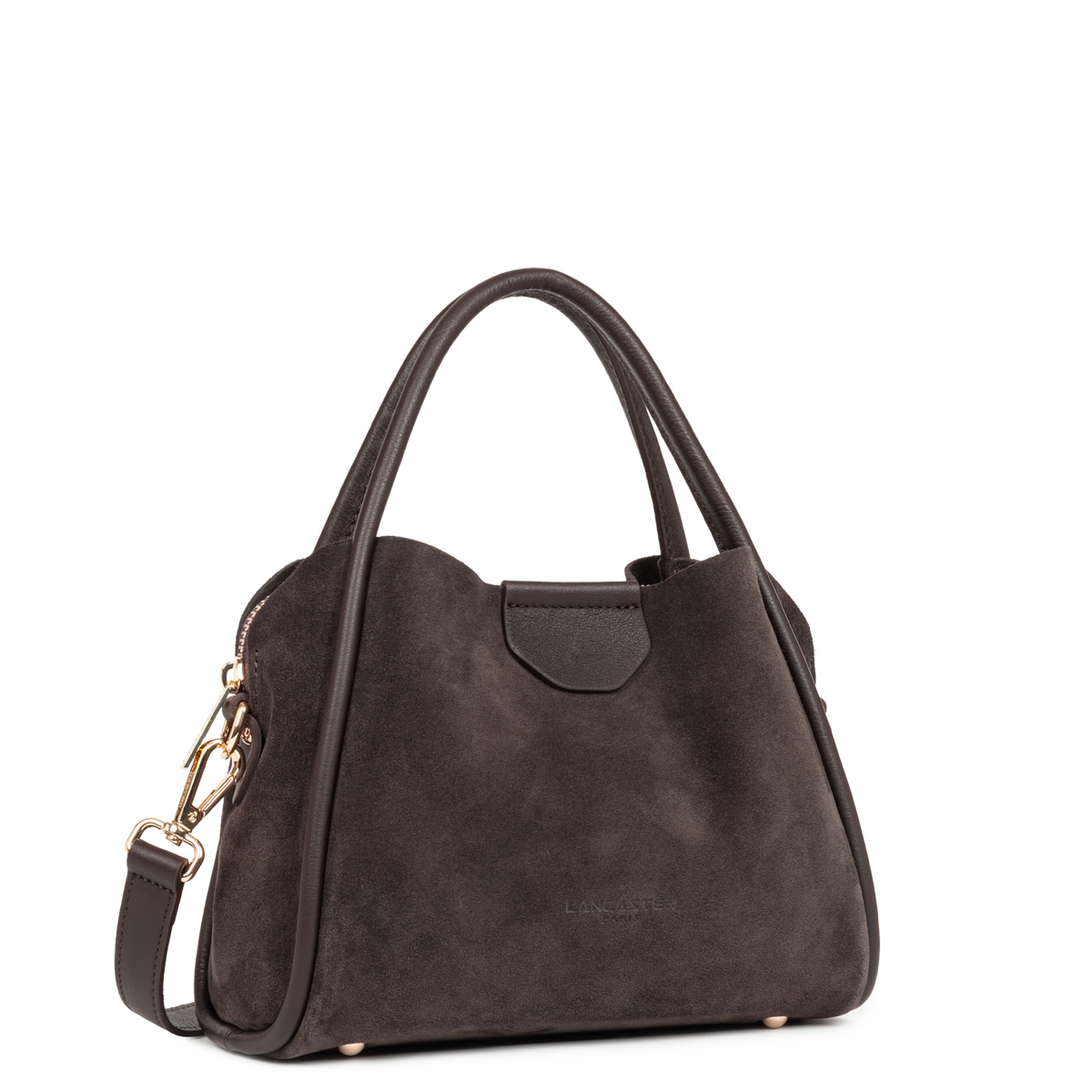 Marron - LANCASTER Petit sac à main Suède Ida