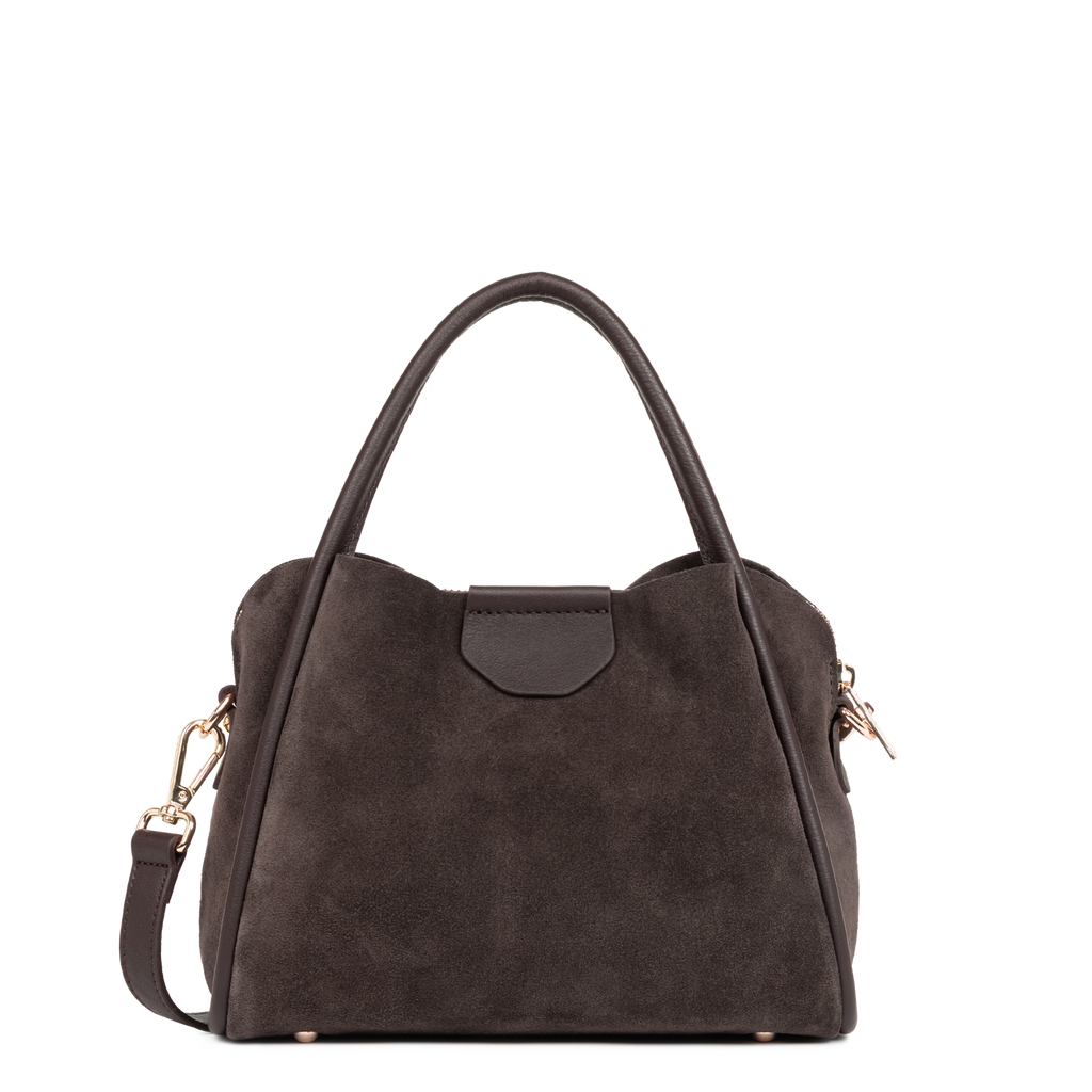 Marron - LANCASTER Petit sac à main Suède Ida