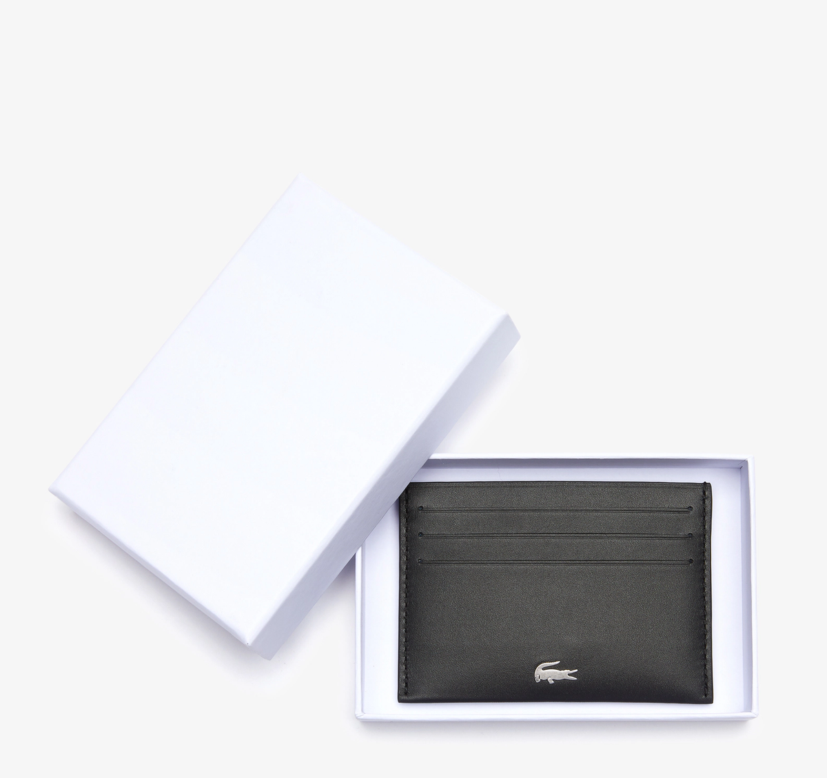 Noir - LACOSTE Porte-cartes Fitzgerald en cuir