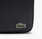 Noir - LACOSTE Sacoche Medium zippée LCST croisée en petit piqué