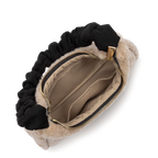 Beige Noir - LANCASTER Sac besace Moumoute