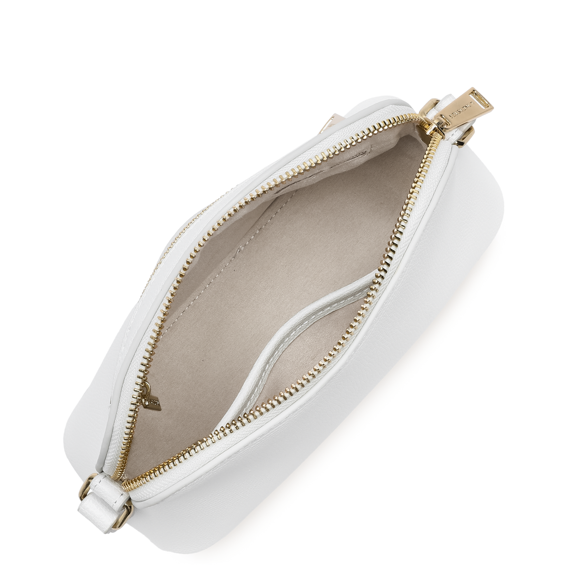 Blanc cassé - LANCASTER Petit sac demi-lune Sierra Jia