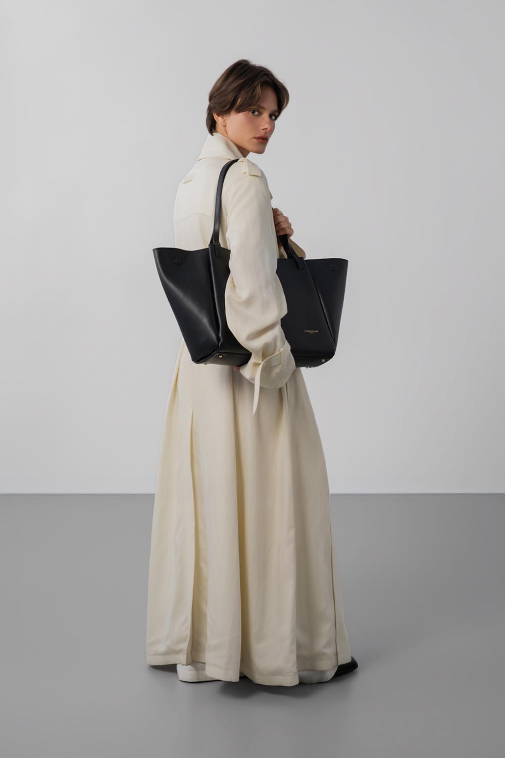 Noir - LANCASTER Très grand sac cabas épaule Sierra Haus