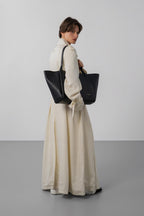 Noir - LANCASTER Très grand sac cabas épaule Sierra Haus