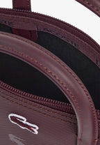 Bordeaux - LACOSTE Mini sac cabas zippé imprimé crocodiles