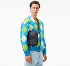Noir - LACOSTE Sacoche Medium zippée LCST croisée en petit piqué
