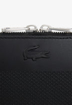 Noir - LACOSTE Pochette Chantaco en cuir