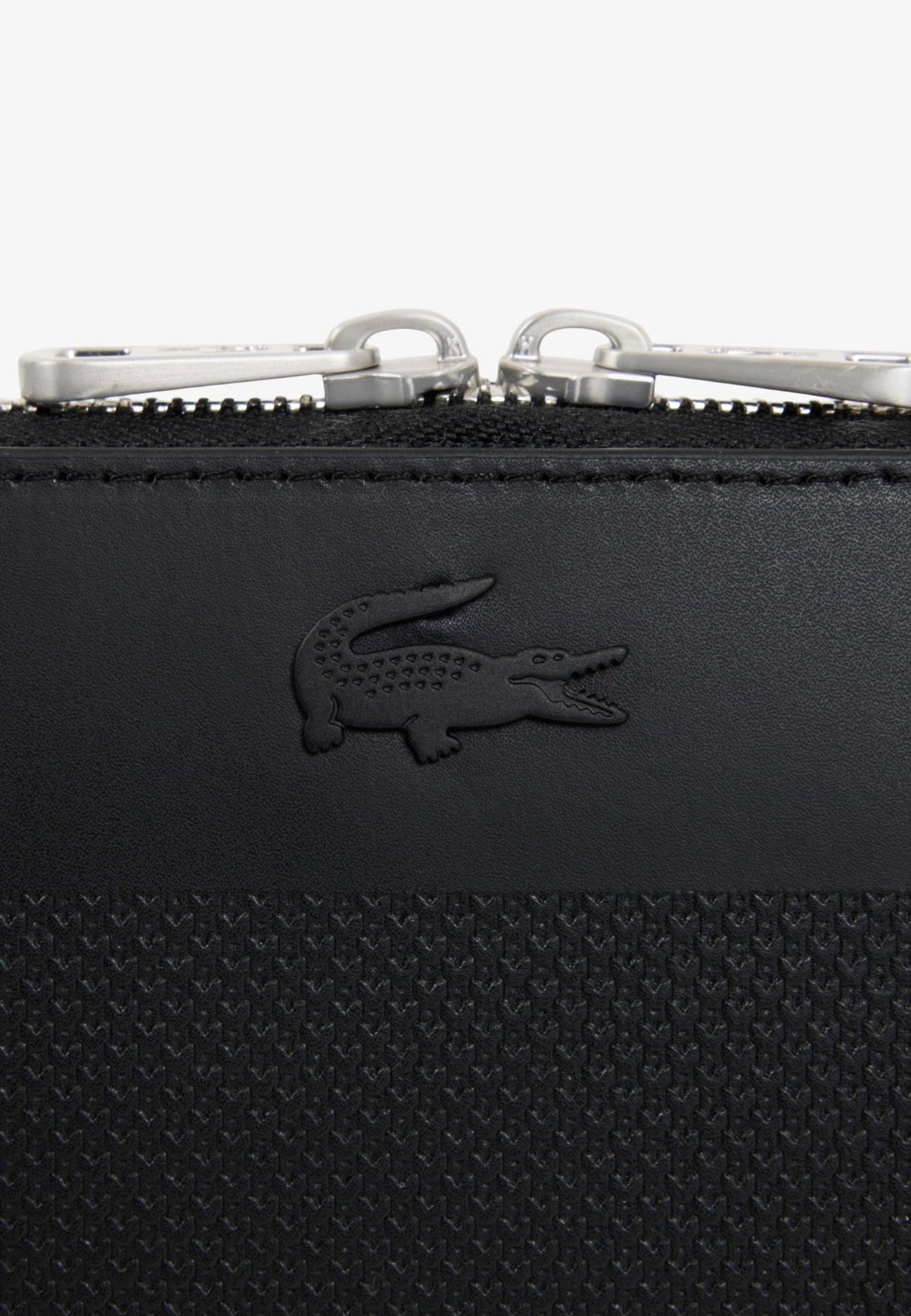 Noir - LACOSTE Pochette Chantaco en cuir