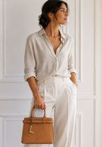 Camel - LANCEL Sac Carryall zippé S Faubourg