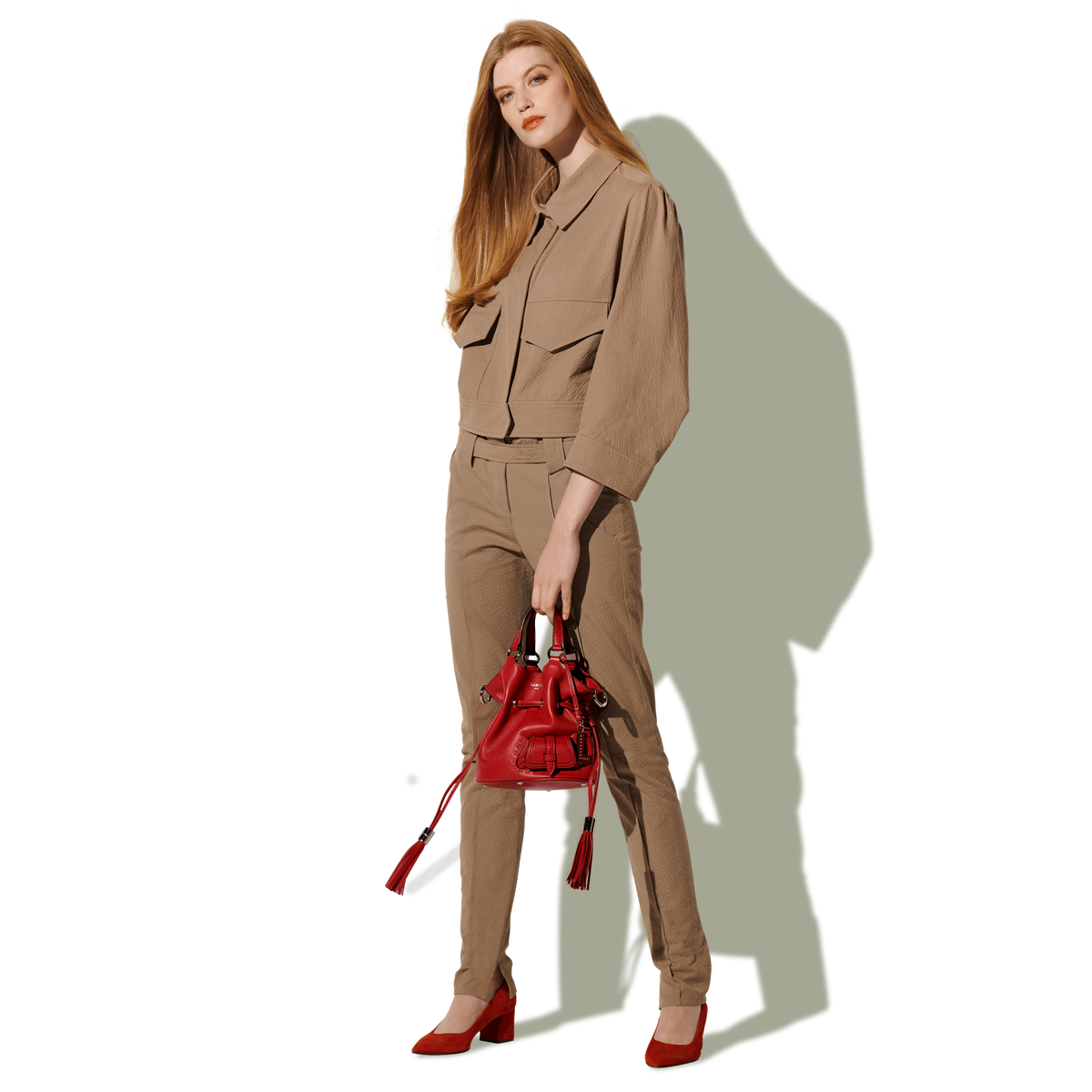 Rouge - LANCEL Sac seau Premier Flirt S