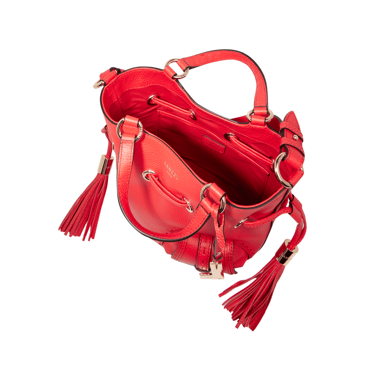 Rouge baiser - LANCEL Sac seau Premier Flirt S