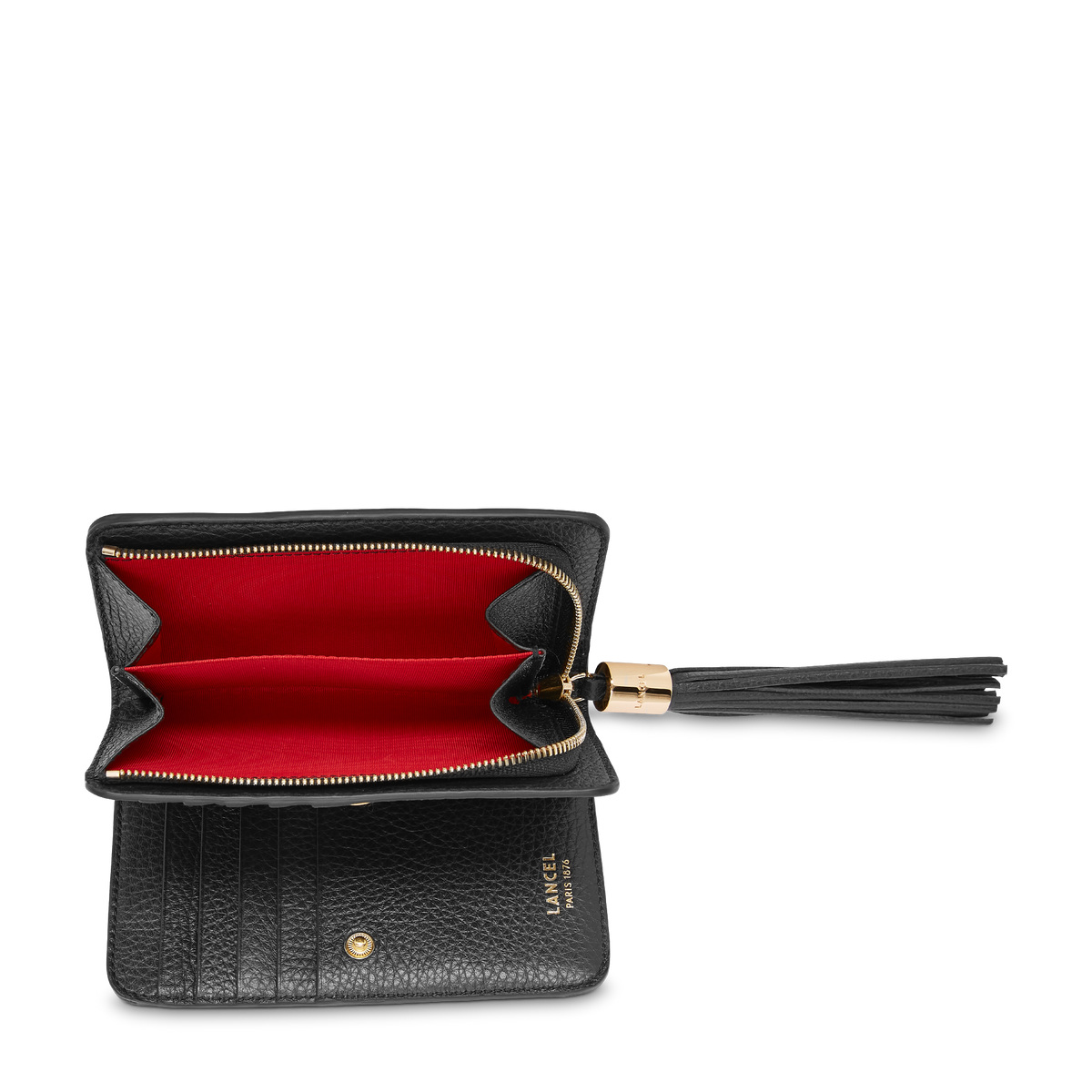 Noir - LANCEL Portefeuille rectangulaire compact zippé Premier Flirt