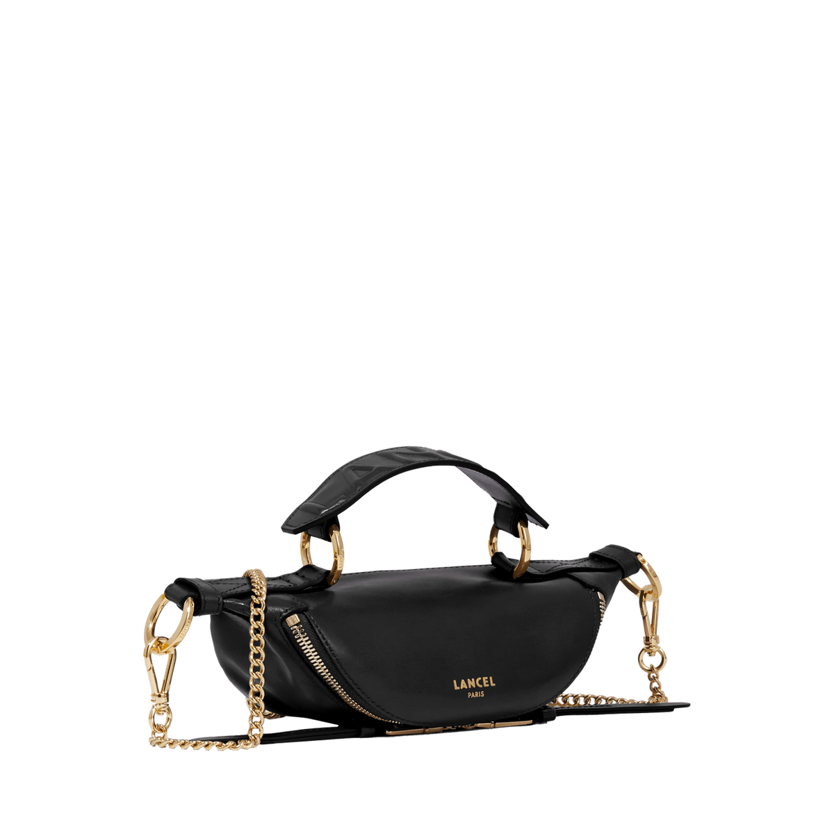 Noir - LANCEL Mini sac porté croisé Origami