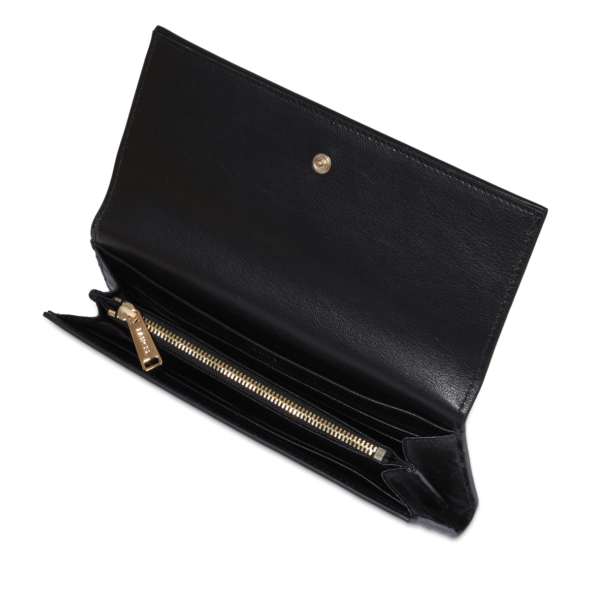 Noir - LANCEL Portefeuille long à rabat Billie