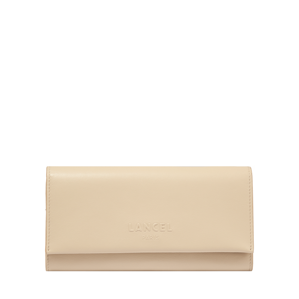 Beige - LANCEL Portefeuille long à rabat Billie