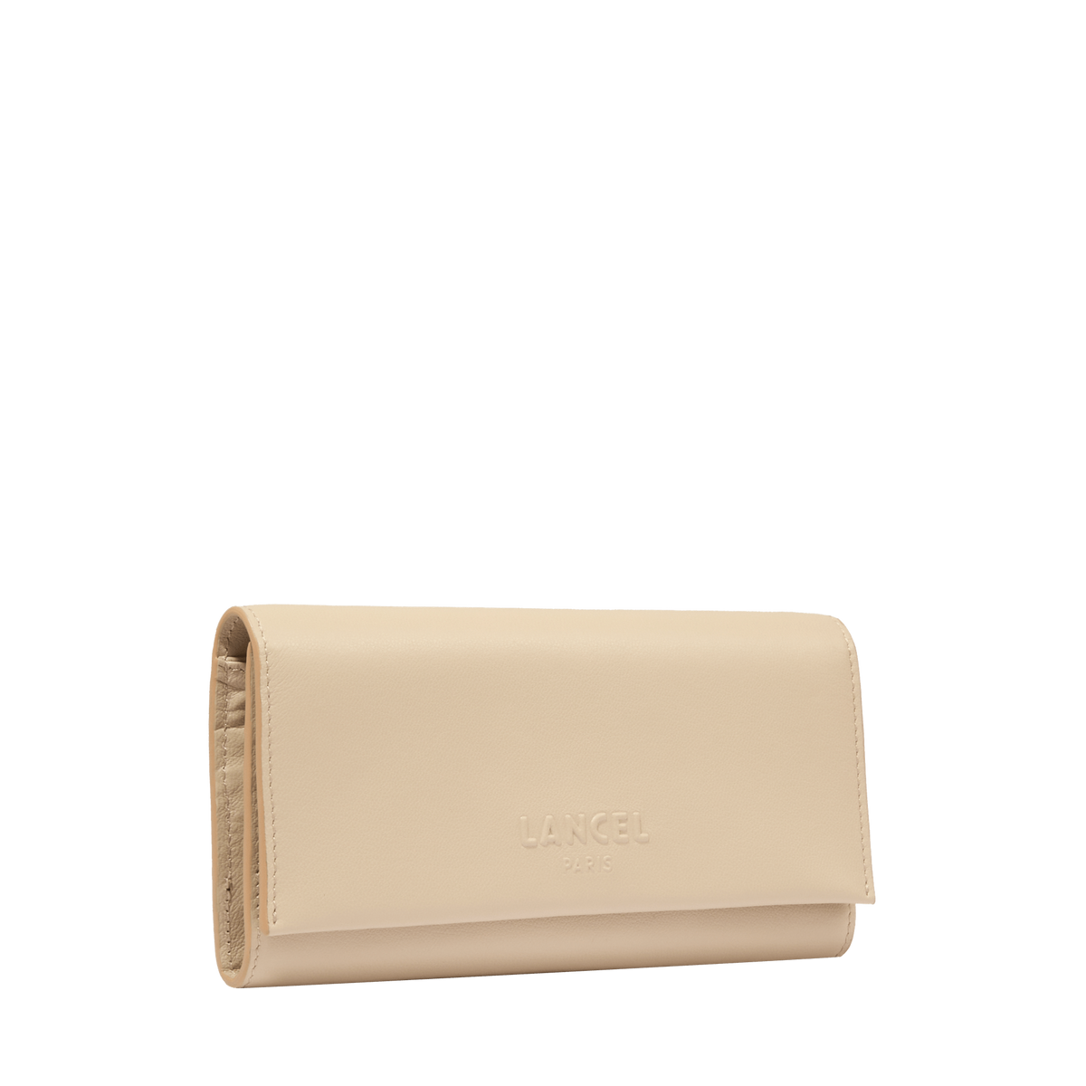 Beige - LANCEL Portefeuille long à rabat Billie