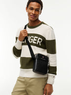 Noir - TOMMY HILFIGER Mini sac reporter TH Central texturé