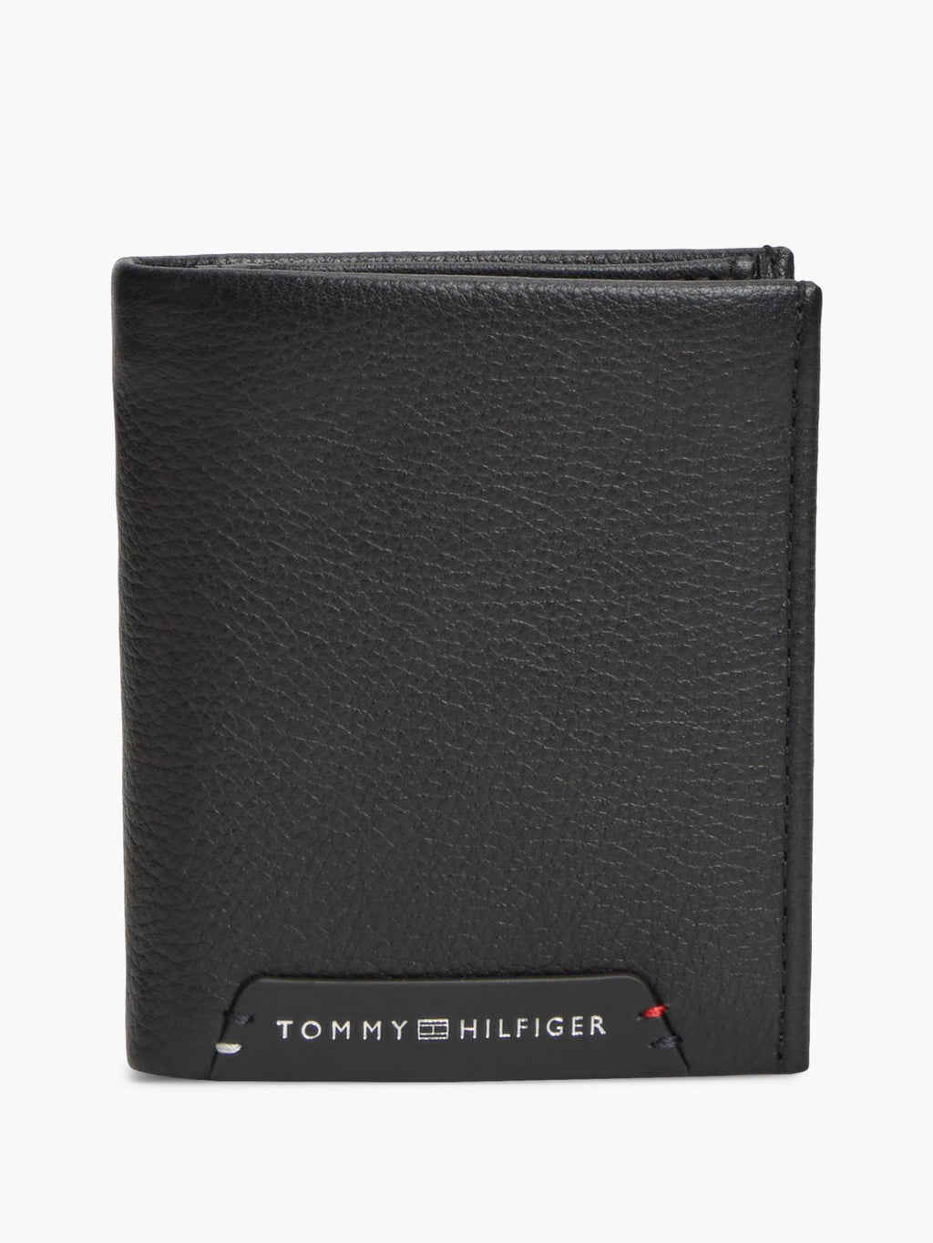 Noir - TOMMY HILFIGER Portefeuille trois volets TH Corporate en cuir