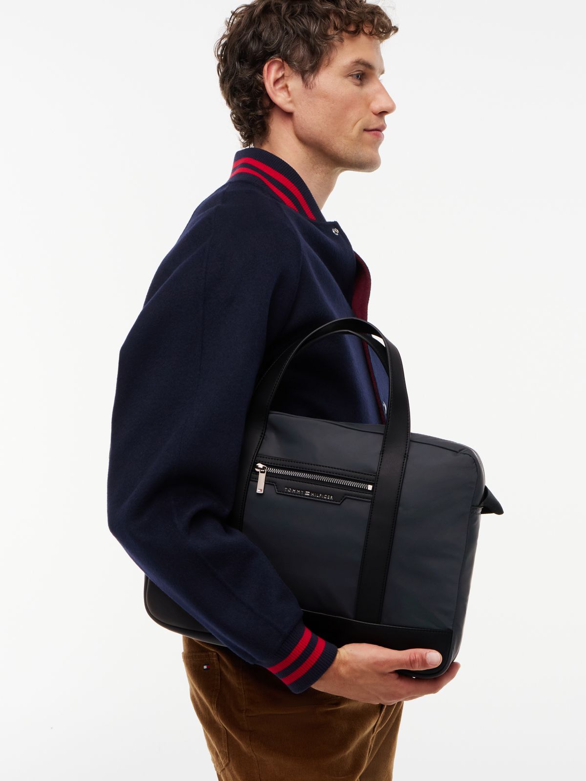 Noir - TOMMY HILFIGER Sac duffle en tissu recyclé