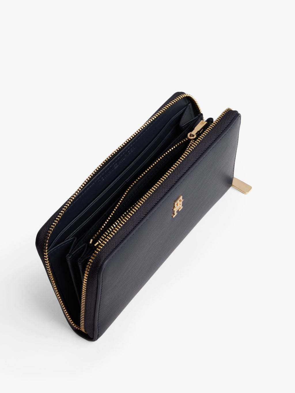 Bleu marine - TOMMY HILFIGER Grand portefeuille zippé Hilfiger Icon