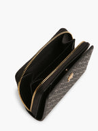 Noir - TOMMY HILFIGER Portefeuille zippé à rabat Hilfiger Icon gaufré
