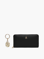 Noir - TOMMY HILFIGER Coffret grand portefeuille zippé