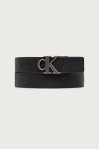 Noir / argent vieilli - CALVIN KLEIN Coffret deux ceintures réversibles 135 cm