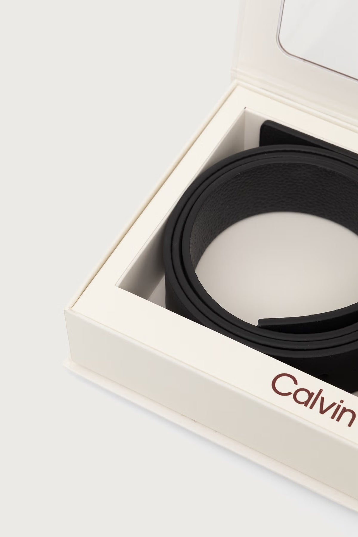 Noir / argent vieilli - CALVIN KLEIN Coffret deux ceintures réversibles 135 cm