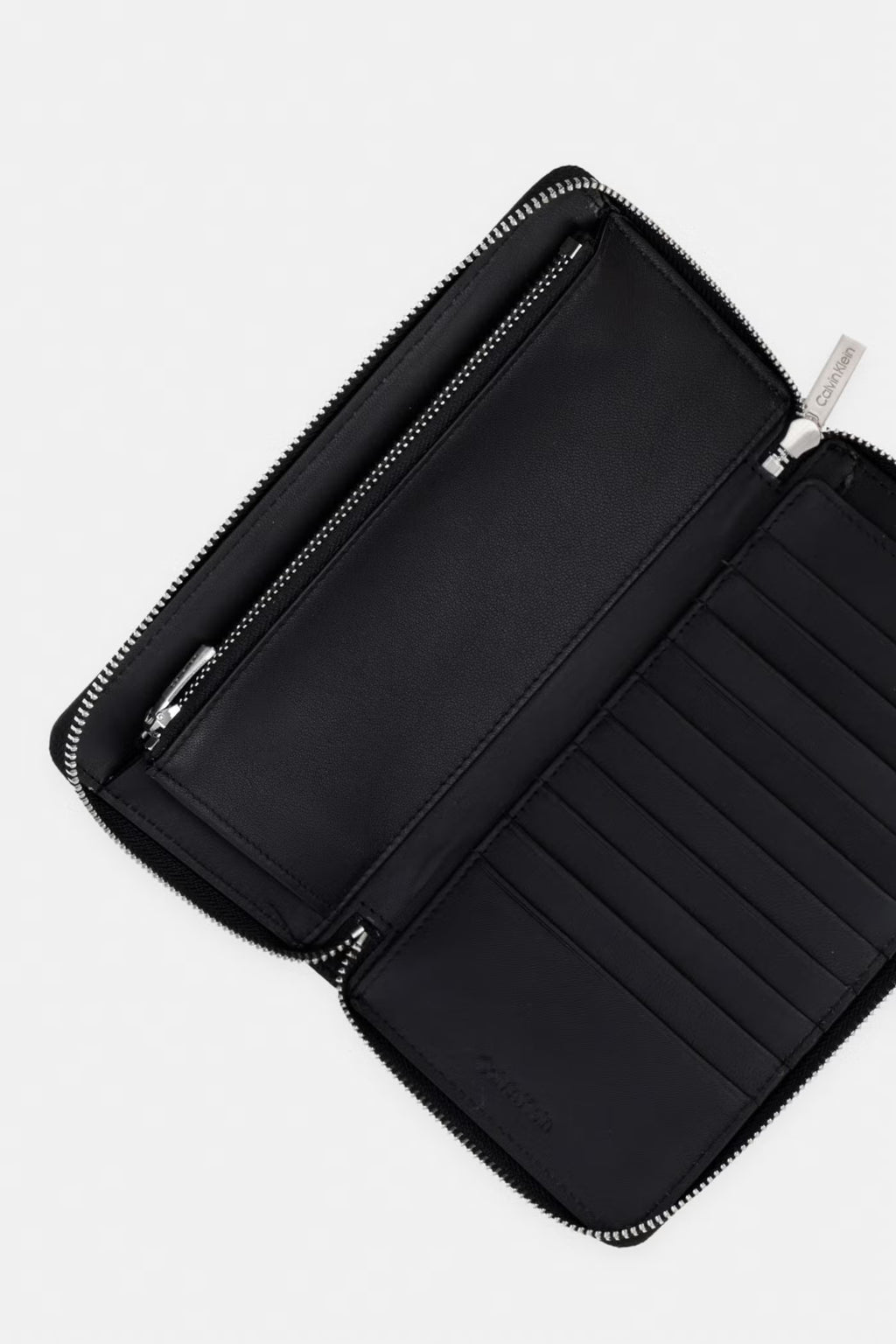 Noir - CALVIN KLEIN Portefeuille long zippé logo embossé
