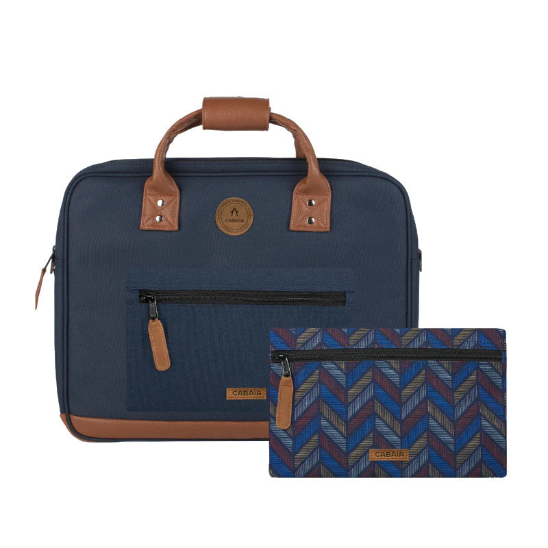 Cabaïa Sac ordinateur Chicago bleu marine