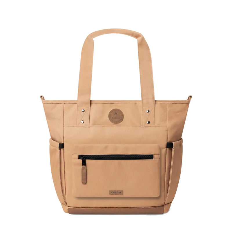 Tote bag Cabaïa Medium Pro Launceston, camel, vue de face