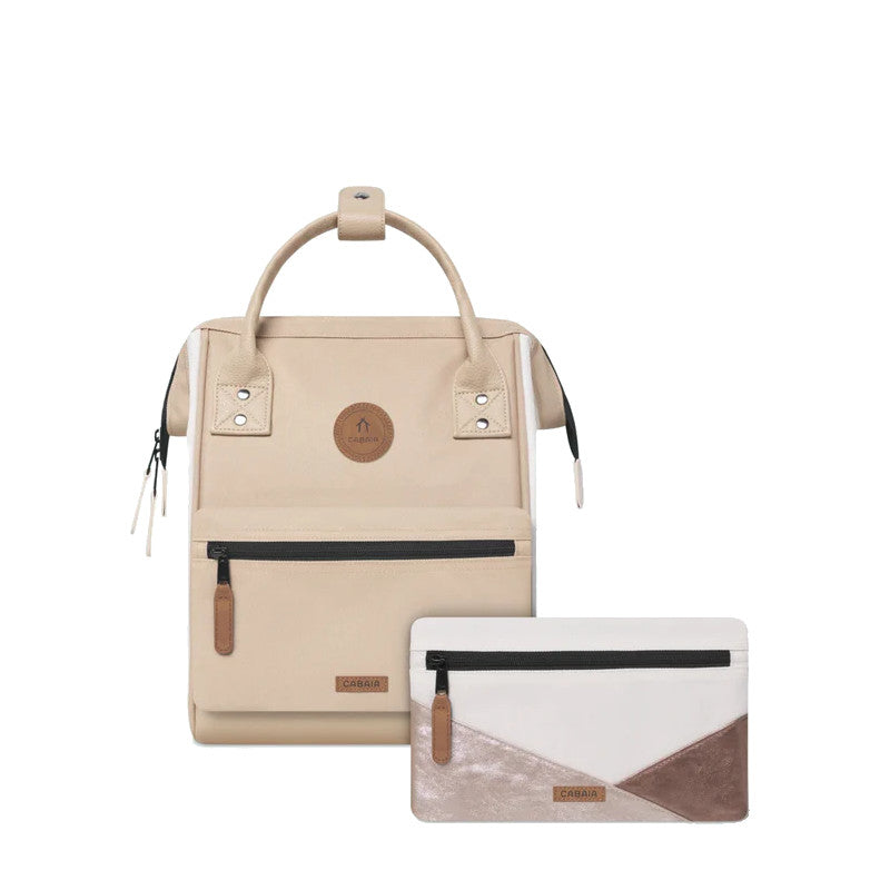 Sac à dos Cabaïa Adventurer Small Arcachon, beige, vue de face