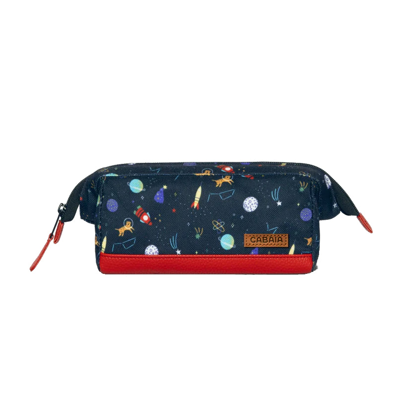 Trousse école Cabaïa Roswell, bleu marine, vue de face