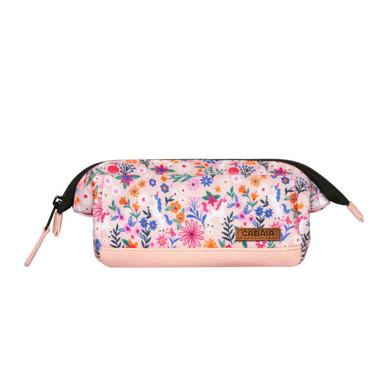 Trousse école Cabaïa Wonderland, rose, vue de face