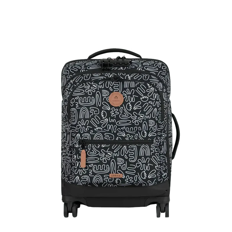 Valise souple Cabaïa 4 roues Small Amiens, noir, vue de face